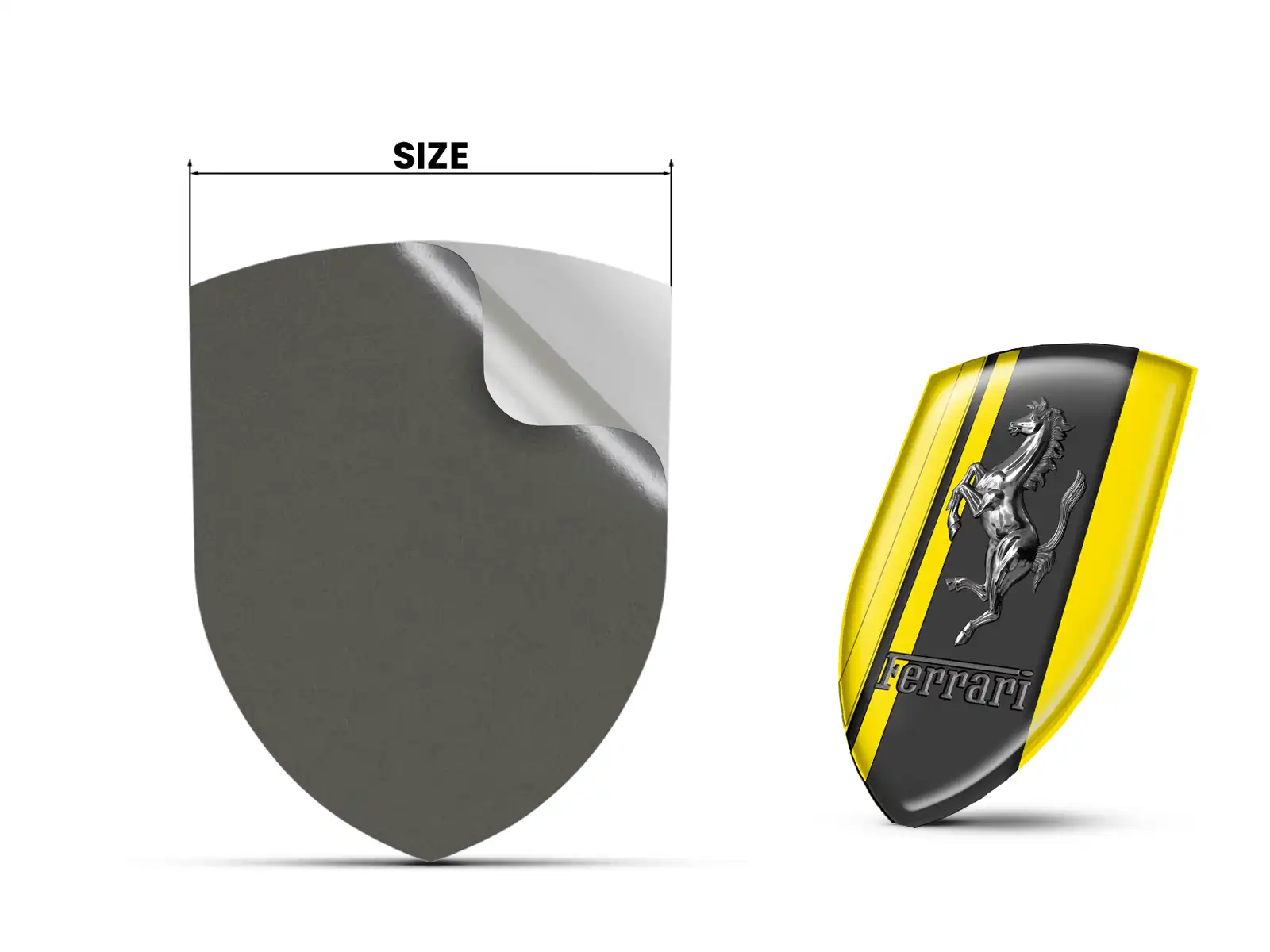 Ferrari Custom Auto Window Decals Durable Customizable Pro